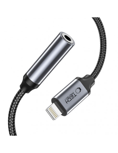 
„iPhone“ „Lightning“ į 3,5 mm mini lizdą adapteris – juodas
