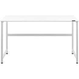 Pramoninis kompiuterio stalas ant metalinio rėmo 120 x 60 cm baltas