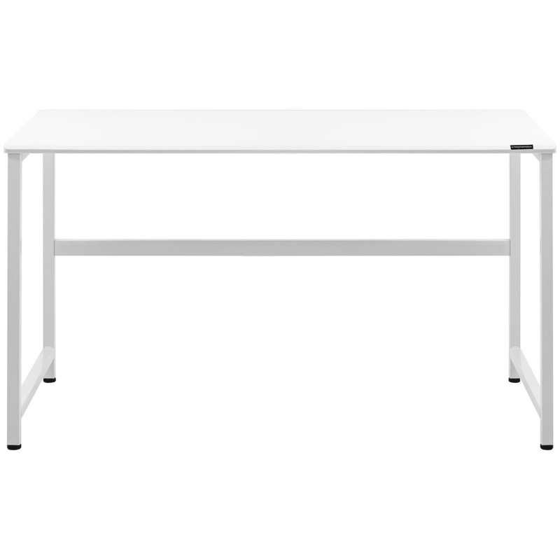 Pramoninis kompiuterio stalas ant metalinio rėmo 120 x 60 cm baltas