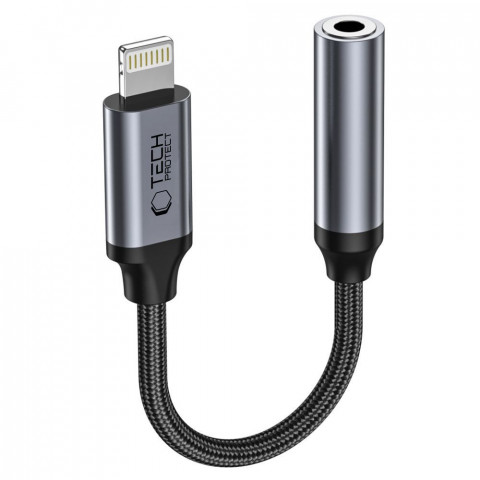 
„iPhone“ „Lightning“ į 3,5 mm mini lizdą adapteris – juodas
