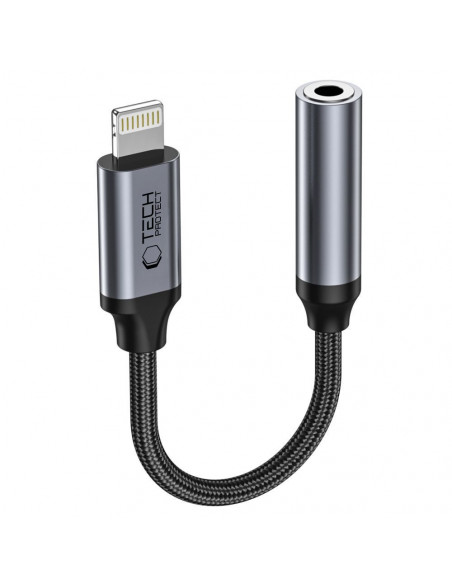 
„iPhone“ „Lightning“ į 3,5 mm mini lizdą adapteris – juodas
