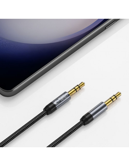 
AUX garso kabelis su mini lizdu 3,5 mm, 1,5 m, juodas
