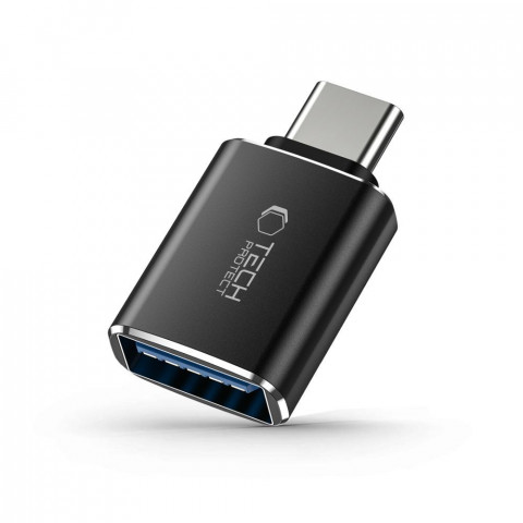 
USB-C (kištukas) - USB-A (lizdas) OTG adapteris - juodas
