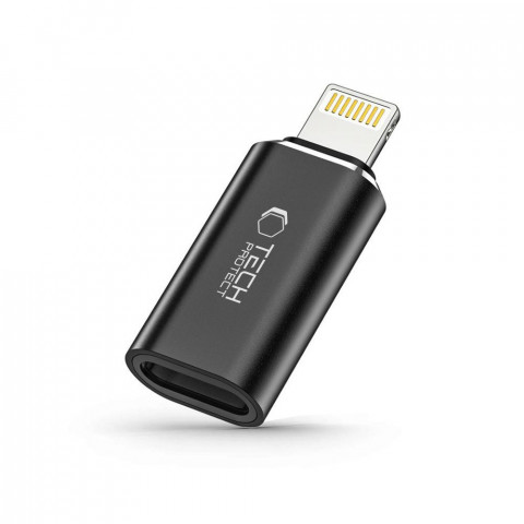 
„iPhone Lightning“ (vyriškas) į USB-C (lizdas) adapteris – juodas
