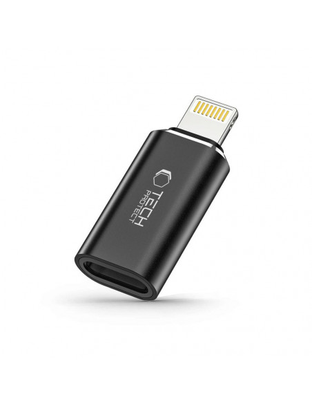 
„iPhone Lightning“ (vyriškas) į USB-C (lizdas) adapteris – juodas
