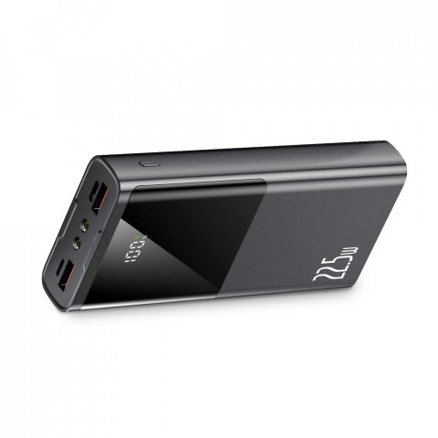 
Išorinė baterija PB13 20000mAh USB-A USB-C iPhone Lightning su USB-C - USB-A 22.5W laidu - pilka

