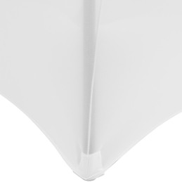 Universalus lankstus užvalkalas apvaliam stalui, sk. 120 cm baltos spalvos