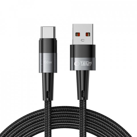 
USB-C - USB-C 66W 6A 2m kabelis - pilkas
