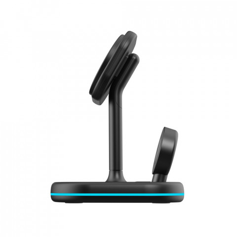 
3 viename „MagSafe“ belaidis įkroviklis su išmaniojo telefono laikikliu, skirtas „Apple Watch AirPods“ – juodas
