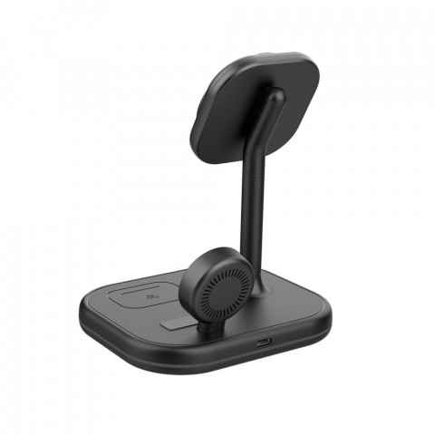 
3 viename „MagSafe“ belaidis įkroviklis su išmaniojo telefono laikikliu, skirtas „Apple Watch AirPods“ – juodas
