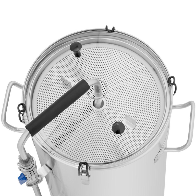 Košės ir virimo virdulys alaus gamybai STAL 30-110C 32 l 2000 W