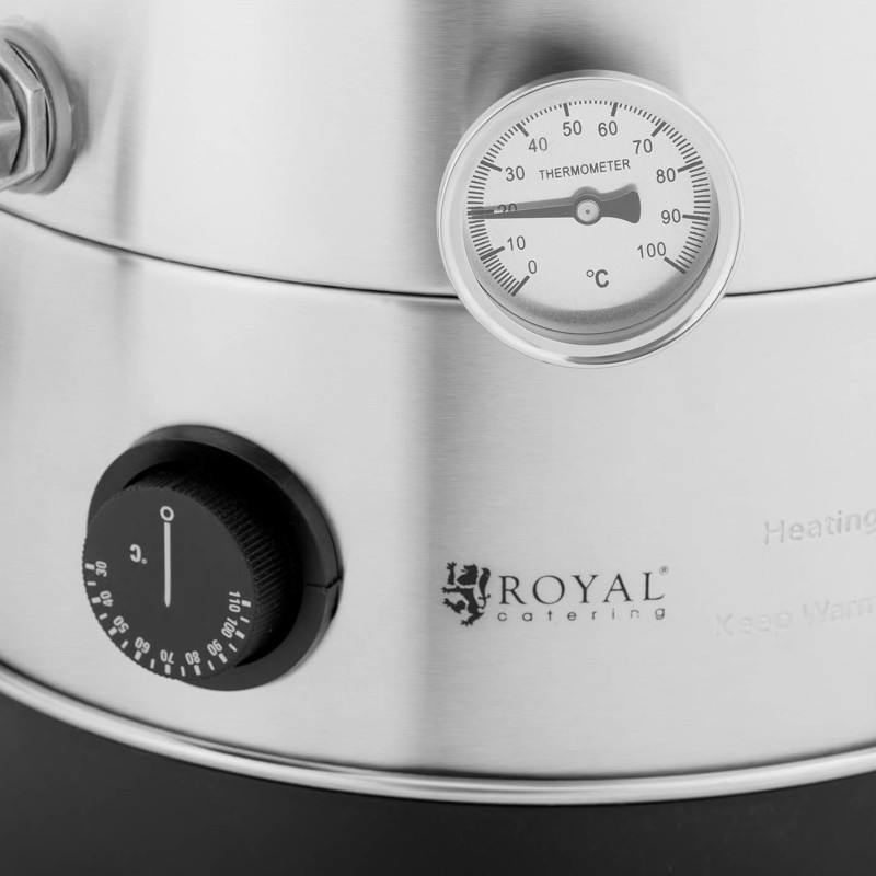 Košės ir virimo virdulys alaus gamybai STAL 30-110C 32 l 2000 W