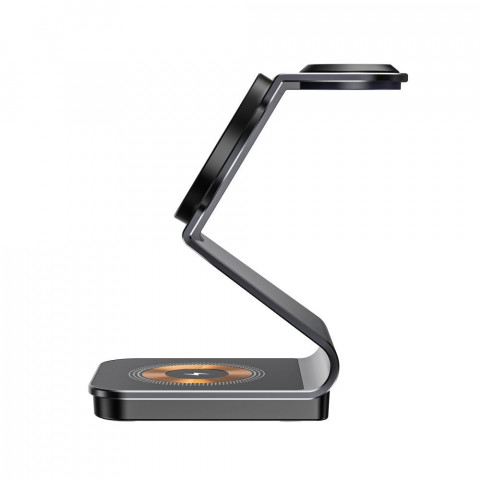 
3 viename belaidis įkroviklis su „MagSafe“ funkcija, skirtas „Apple Watch AirPods“ išmaniesiems telefonams – juodas
