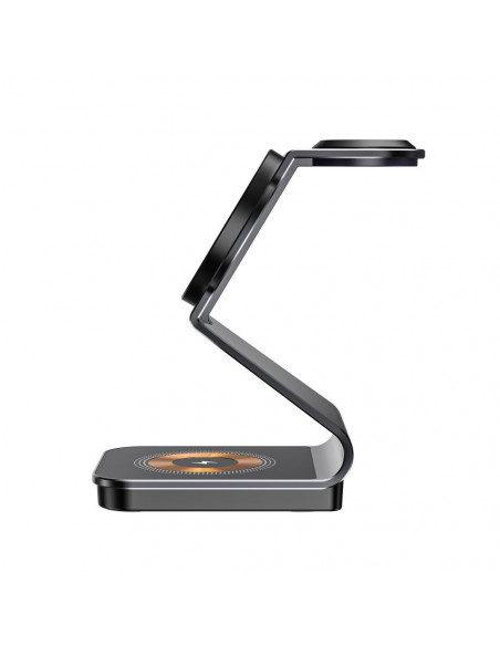 
3 viename belaidis įkroviklis su „MagSafe“ funkcija, skirtas „Apple Watch AirPods“ išmaniesiems telefonams – juodas
