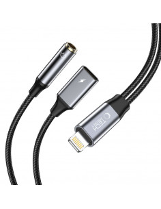 
„iPhone Lightning“ į 3,5 mm mini lizdą adapterio laidas – „iPhone Lightning“ – juodas
