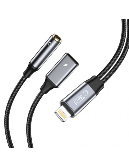 
„iPhone Lightning“ į 3,5 mm mini lizdą adapterio laidas – „iPhone Lightning“ – juodas
