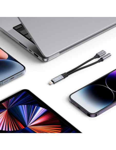 
„iPhone Lightning“ į 3,5 mm mini lizdą adapterio laidas – „iPhone Lightning“ – juodas
