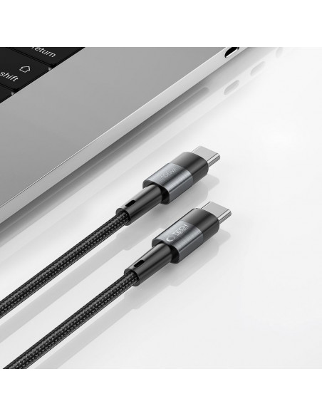 
USB-C PD 100W 5A 3m kabelis – pilkas
