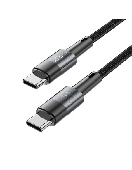 
USB-C PD 60W 3A 3m kabelis – pilkas
