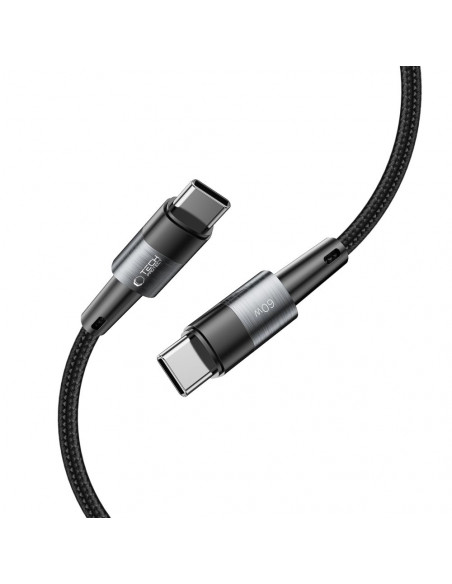 
USB-C PD 60W 3A 3m kabelis – pilkas
