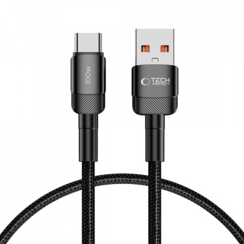 
USB-C - USB-A 100W 5A 0,5 m kabelis - juodas
