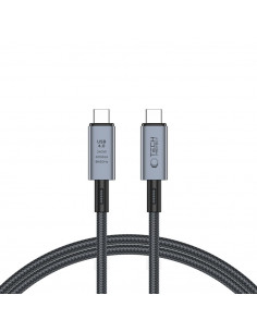 
Didelės spartos USB-C 4.0 PD 240W 8K 40Gbps 1m kabelis – pilkas
