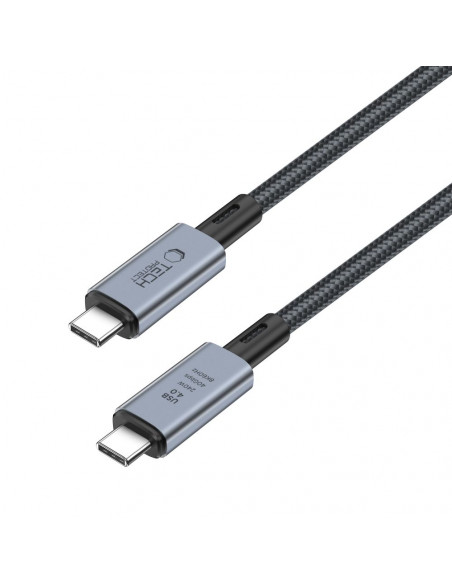 
Didelės spartos USB-C 4.0 PD 240W 8K 40Gbps 1m kabelis – pilkas

