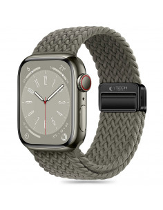 
„Apple Watch Band 4 / 5 / 6 / 7 / 8 / 9 / SE / Ultra 1 / 2“ (42 / 44 / 45 / 49 mm) nailono magnetas – žalias
