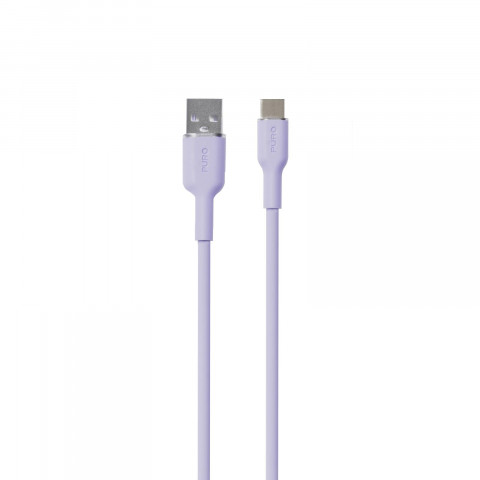 
USB-A - USB-C laidas 1,5 m - violetinis
