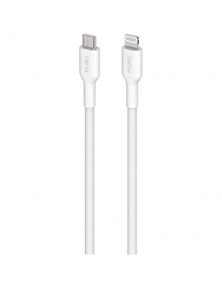 
MFI USB-C - iPhone Lightning kabelis 1.2m - baltas
