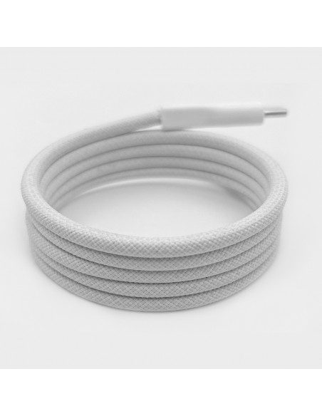 
USB-C 60W magnetinis kabelis USB 1m – baltas
