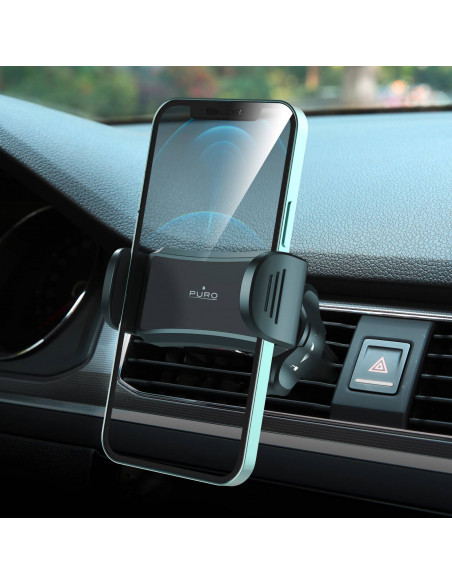 
„Spring 2“ automobilio oro angos laikiklis išmaniajam telefonui – juodas
