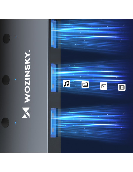 
4x USB-A šakotuvo skirstytuvas su aliuminio jungikliais - pilkas
