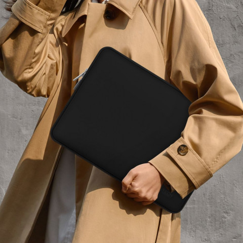 
Nešiojamojo kompiuterio krepšys, dėklas, įmautė 15-16 colių nešiojamiesiems kompiuteriams + priedų dėklas - juodas
