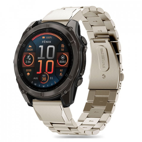 
Apyrankė, skirta „Garmin Fenix 5 / 6 / 6 PRO / 7 / 8 / E“ laikrodžiui - titano spalvos
