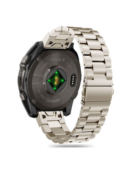 
Apyrankė, skirta „Garmin Fenix 5 / 6 / 6 PRO / 7 / 8 / E“ laikrodžiui - titano spalvos
