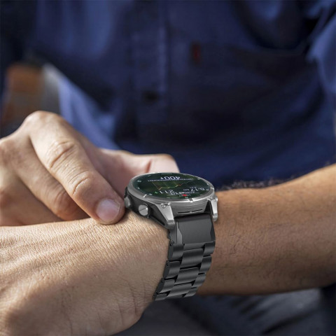 
Apyrankė, skirta „Garmin Fenix 5 / 6 / 6 PRO / 7 / 8 / E“ laikrodžiui - titano spalvos
