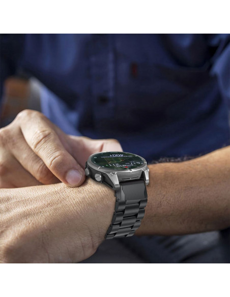 
Apyrankė, skirta „Garmin Fenix 5 / 6 / 6 PRO / 7 / 8 / E“ laikrodžiui - titano spalvos
