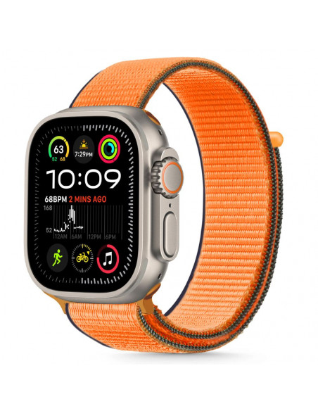 
„Apple Watch“ dirželis 44 / 45 / 46 / 49 mm, nailonas – oranžinis
