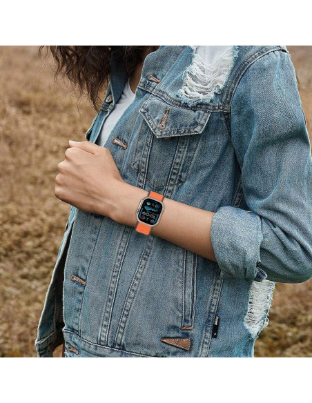 
„Apple Watch“ dirželis 44 / 45 / 46 / 49 mm, nailonas – oranžinis
