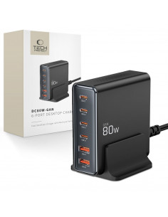 
Įrenginių įkrovimo stotelė 4x USB-C 2x USB-A 80W
