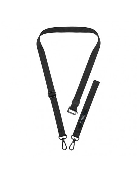 
Telefono dėklo virvelė su reguliuojamu dirželiu - juoda
