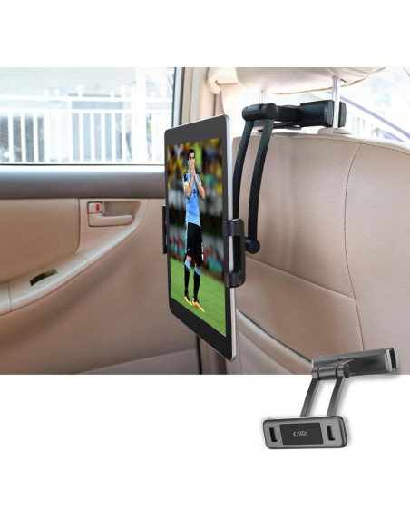 
V2 automobilio galvos atramos išmaniojo telefono ir planšetinio kompiuterio laikiklis – juodas
