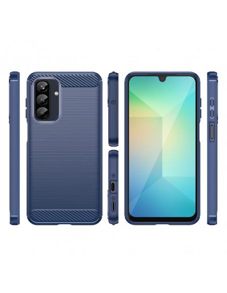
Silikoninis dėklas, skirtas „Samsung Galaxy A26 Carbon“ dėklui - mėlynas
