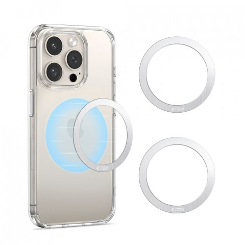 
Magnetinis „MagSafe“ žiedas išmaniojo telefono dėklui – sidabrinis
