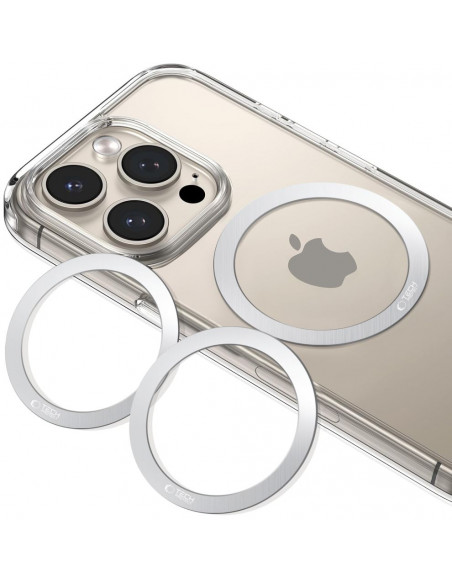 
Magnetinis „MagSafe“ žiedas išmaniojo telefono dėklui – sidabrinis
