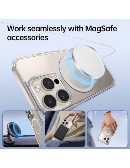 
Magnetinis „MagSafe“ žiedas išmaniojo telefono dėklui – sidabrinis
