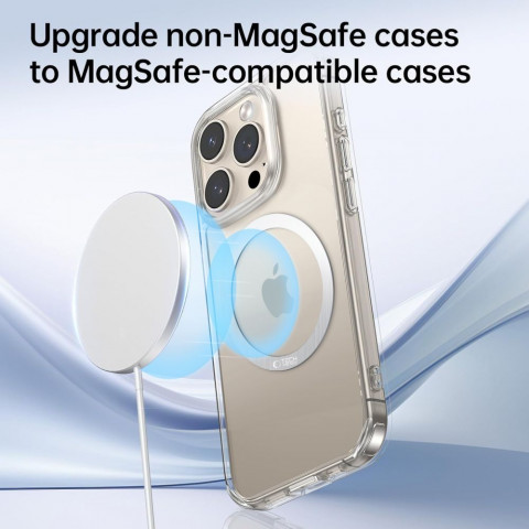 
Magnetinis „MagSafe“ žiedas išmaniojo telefono dėklui – sidabrinis
