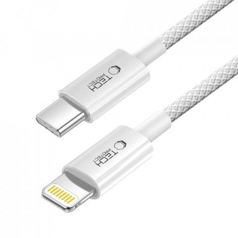 
USB-C laidas – iPhone Lightning PD 27W 3A 100 cm – pilkas
