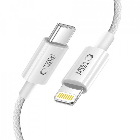 
USB-C laidas – iPhone Lightning PD 27W 3A 100 cm – pilkas
